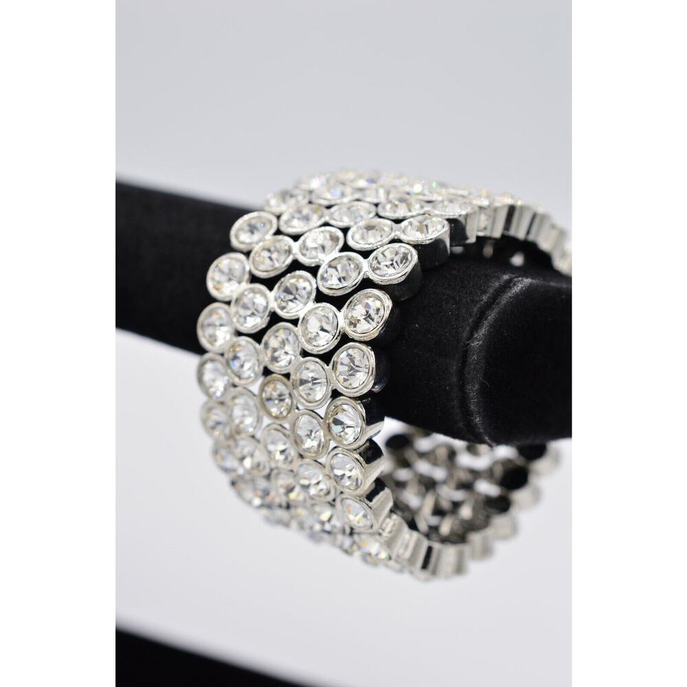Statement Bracelet Sparkling Rhinestone Crystal S… - image 4